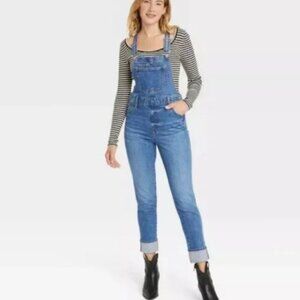 Women's Denim Overalls - Universal Thread™ Medium Wash 2